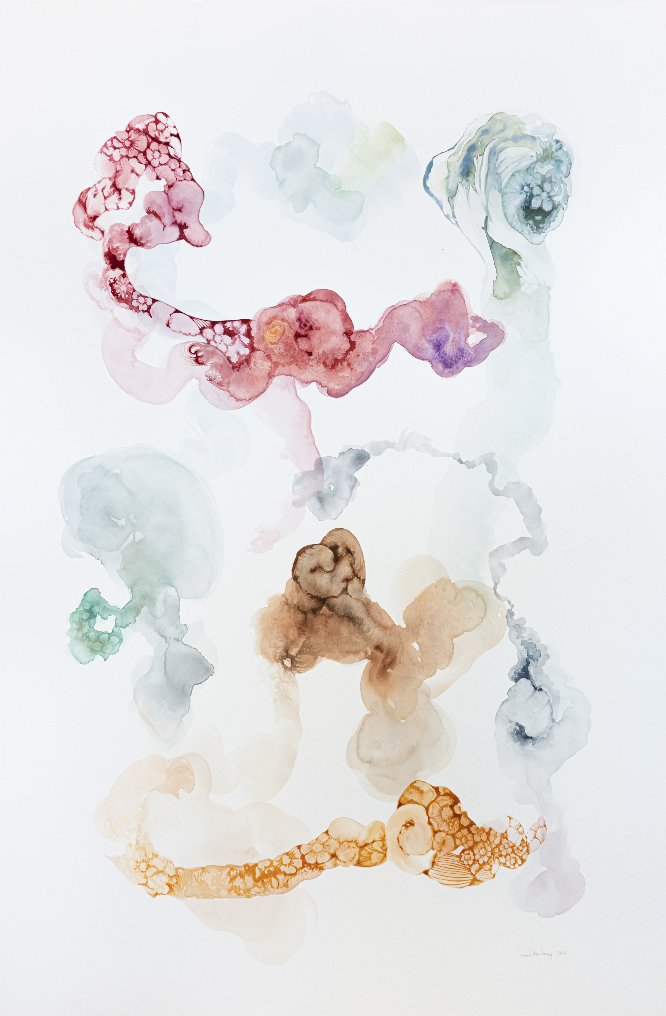 Teresa Palma Rodrigues2, 2023, Ad ventum #2, aguarela sobre papel, 101 x 67 cm